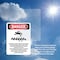 Signmission Portrait Rotating Auger Inside This Danger Sign, Plastic, 7in W x 10in L, 2PK OS-2PACK-DS-P-710-V-2437 - alternate 4